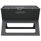 vidaXL Outdoor Grill Schwarz 46 x 31 x 31 cm Stahl