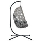 vidaXL Hängendes Ei-Stuhl Anthrazit und Grau 104 x 100 x 191 cm