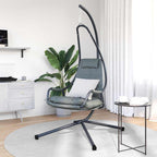vidaXL Hängendes Ei-Stuhl Anthrazit 94 x 107 x 196,5 cm Stahl