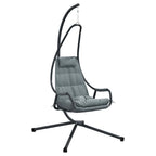 vidaXL Hängendes Ei-Stuhl Anthrazit 94 x 107 x 196,5 cm Stahl
