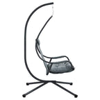 vidaXL Hängendes Ei-Stuhl Anthrazit 94 x 107 x 196,5 cm Stahl
