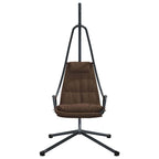 vidaXL Hängendes Ei-Stuhl Kaffeebraun 94 x 107 x 196,5 cm Stahl