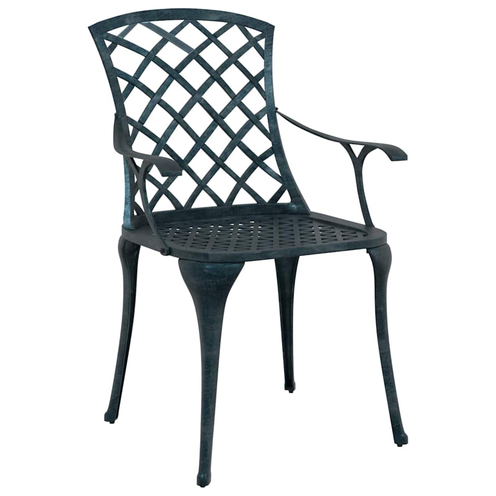 vidaXL Gartenstuhl 4 pcs Grün 61 x 60,5 x 93cm Aluminium