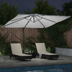 vidaXL Sonnenschirm Sand 286 x 284 x 270 cm Aluminium und Polyester