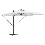 vidaXL Sonnenschirm Sand 286 x 284 x 270 cm Aluminium und Polyester