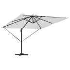 vidaXL Sonnenschirm Sand 286 x 284 x 270 cm Aluminium und Polyester
