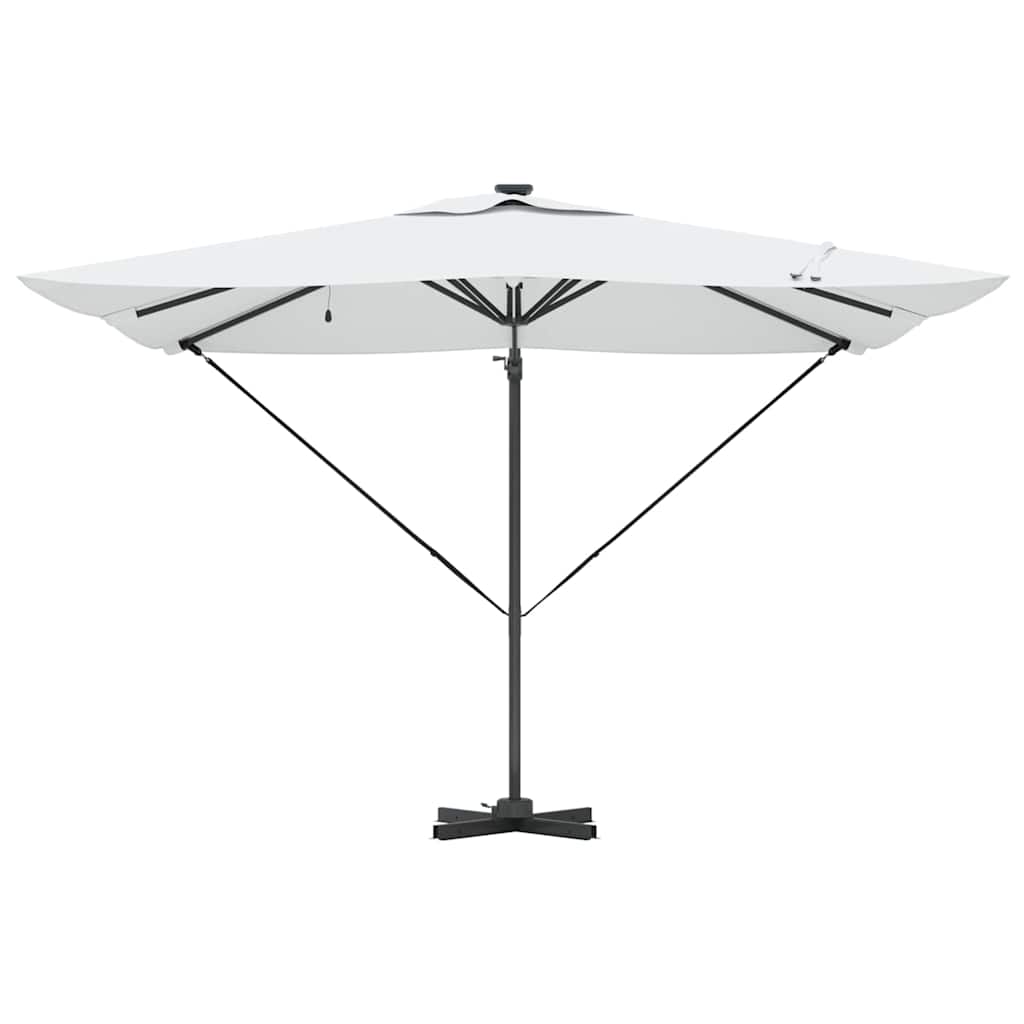 vidaXL Sonnenschirm Sand 286 x 284 x 270 cm Aluminium und Polyester