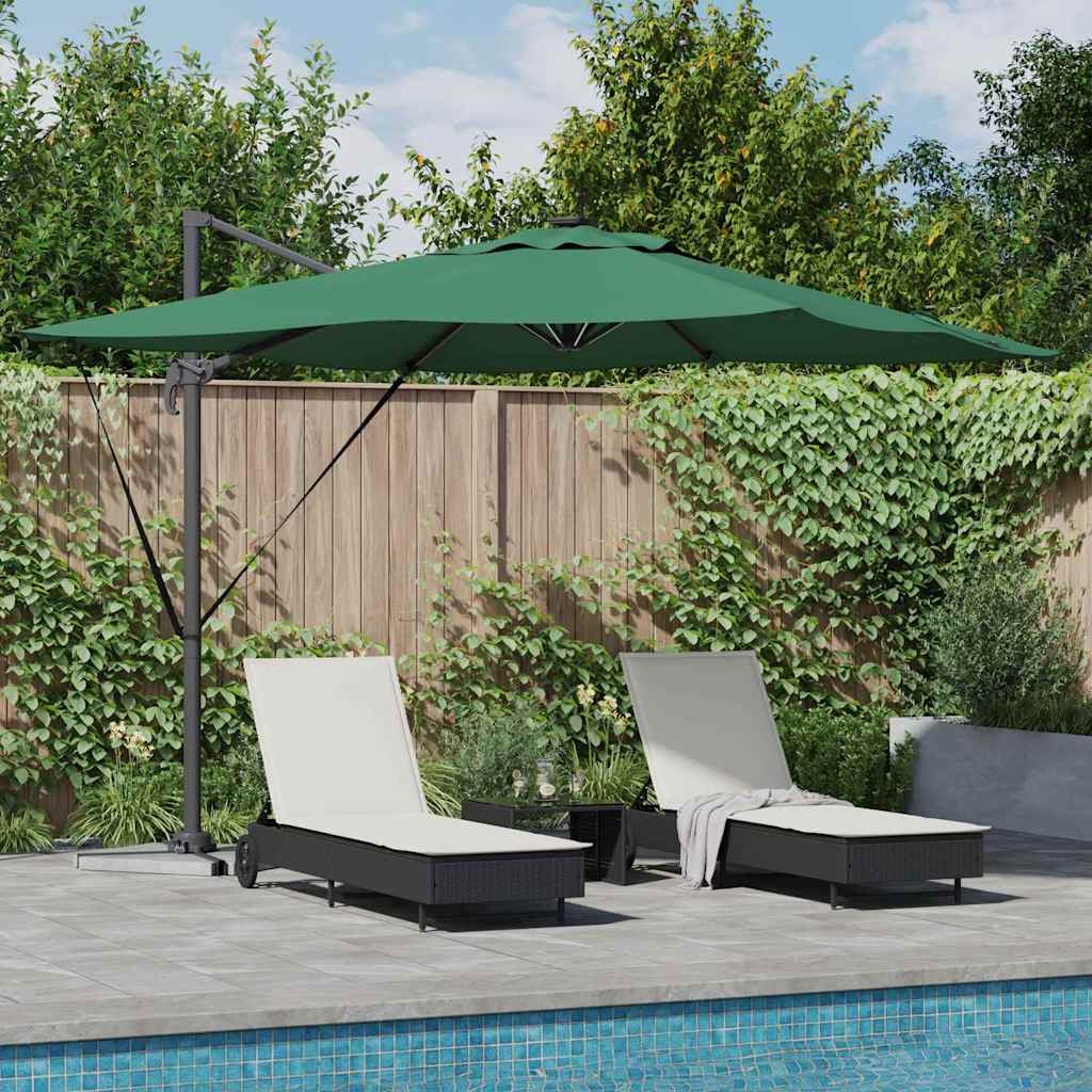 vidaXL Sonnenschirm Grün 286 x 284 x 270 cm Aluminium und Polyester