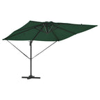 vidaXL Sonnenschirm Grün 286 x 284 x 270 cm Aluminium und Polyester