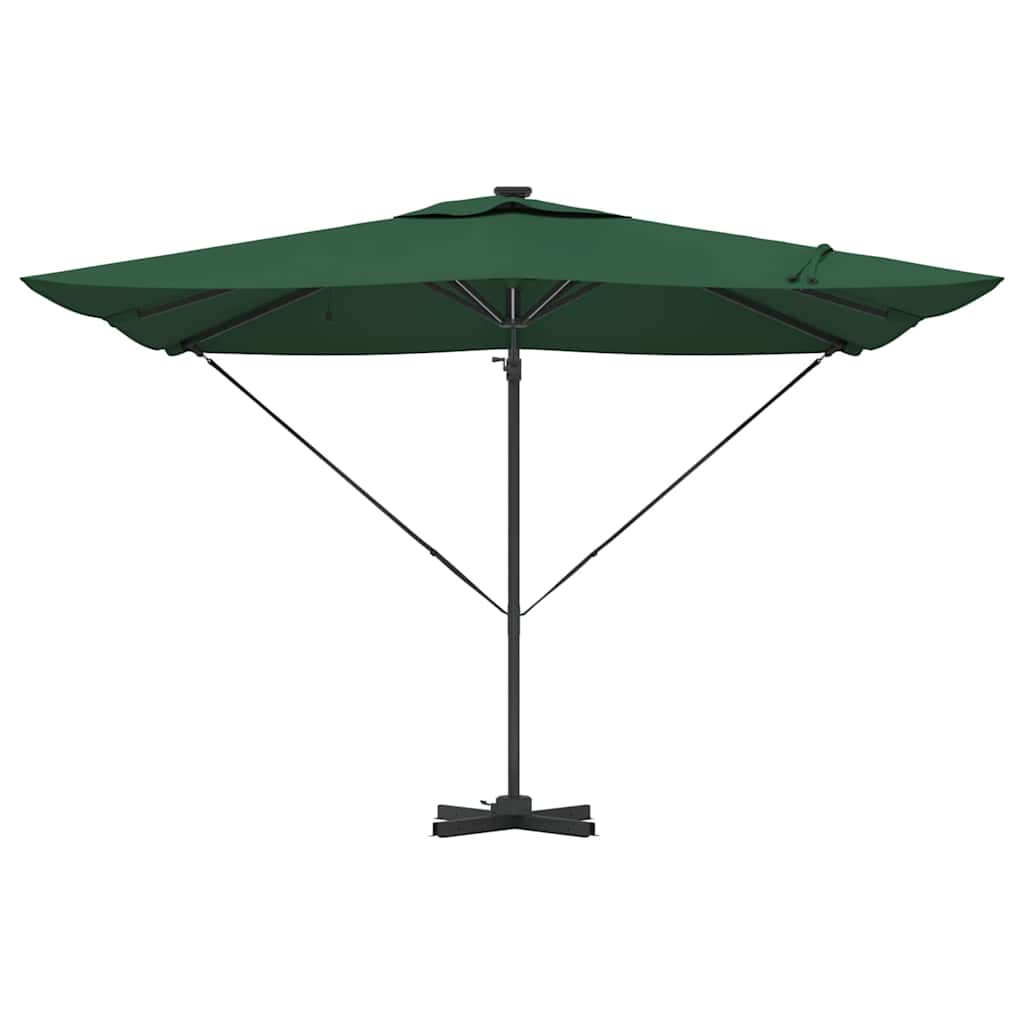 vidaXL Sonnenschirm Grün 286 x 284 x 270 cm Aluminium und Polyester