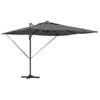 vidaXL Sonnenschirm mit LED-Lichtleisten Anthrazit 286 x 284 x 270 cm