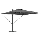 vidaXL Sonnenschirm mit LED-Lichtleisten Anthrazit 286 x 284 x 270 cm