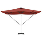 vidaXL Sonnenschirm mit LED-Lichtleisten Terrakotta 286 x 284 x 270 cm