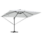 vidaXL Sonnenschirm Sand 352 x 251 x 265 cm Polyester und Aluminium