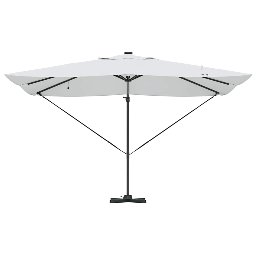 vidaXL Sonnenschirm Sand 352 x 251 x 265 cm Polyester und Aluminium