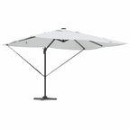 vidaXL Sonnenschirm Sand 352 x 251 x 265 cm Polyester und Aluminium