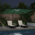 vidaXL Sonnenschirm Grün 352 x 251 x 265 cm Polyester und Aluminium