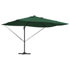 vidaXL Sonnenschirm Grün 352 x 251 x 265 cm Polyester und Aluminium