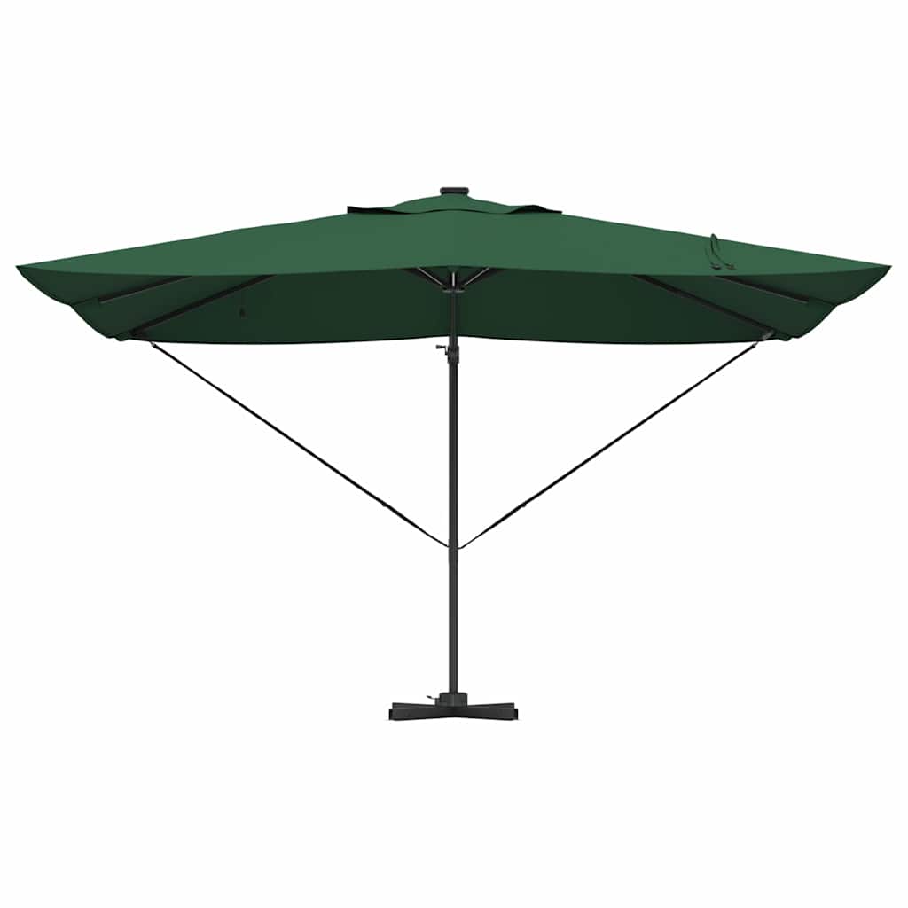 vidaXL Sonnenschirm Grün 352 x 251 x 265 cm Polyester und Aluminium
