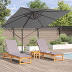 vidaXL Roma Parasol Anthrazit 286 x 284 x 265 cm