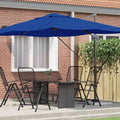 vidaXL Sonnenschirm Azurblau 351 x 250 x 260 cm
