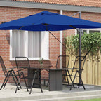 vidaXL Sonnenschirm Azurblau 351 x 250 x 260 cm