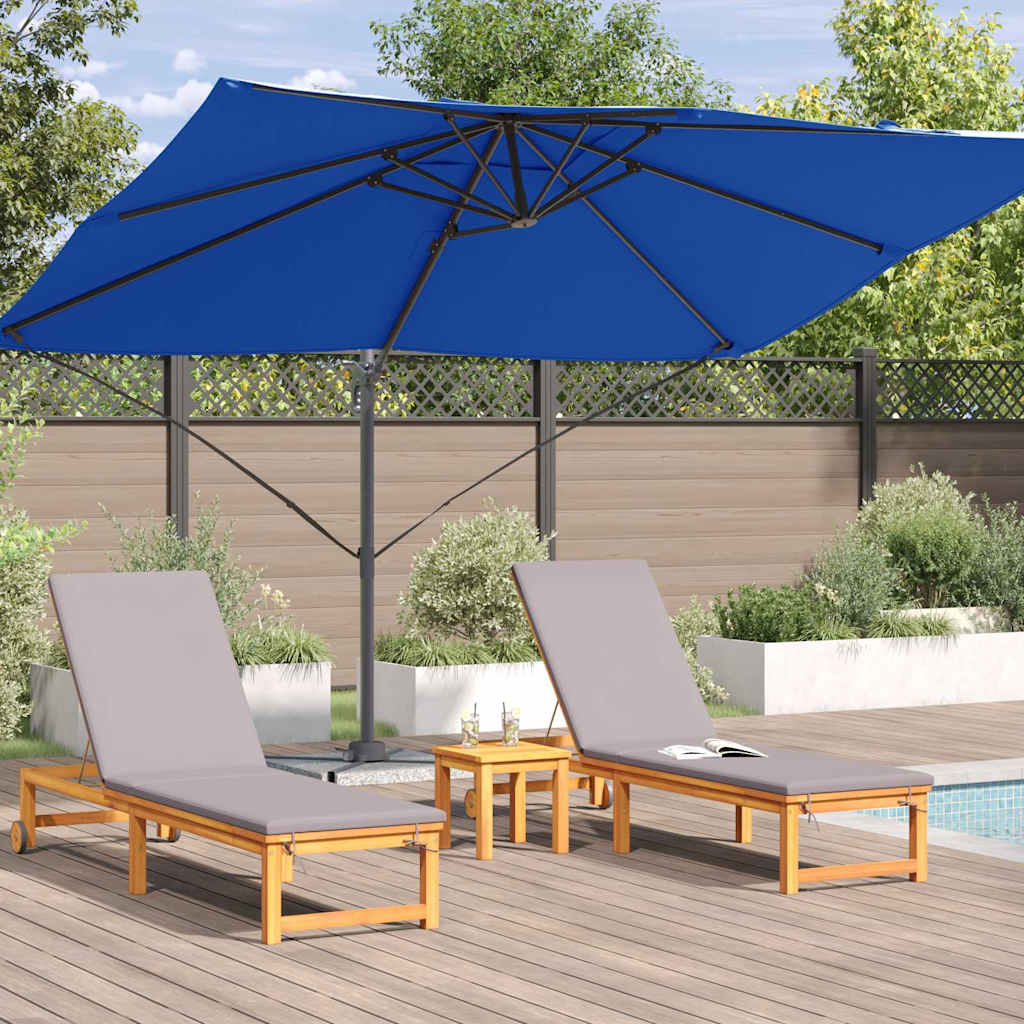 vidaXL Sonnenschirm Azurblau 351 x 250 x 260 cm