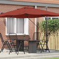 vidaXL Sonnenschirm Terrakotta 351 x 250 x 260 cm