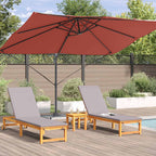 vidaXL Sonnenschirm Terrakotta 351 x 250 x 260 cm