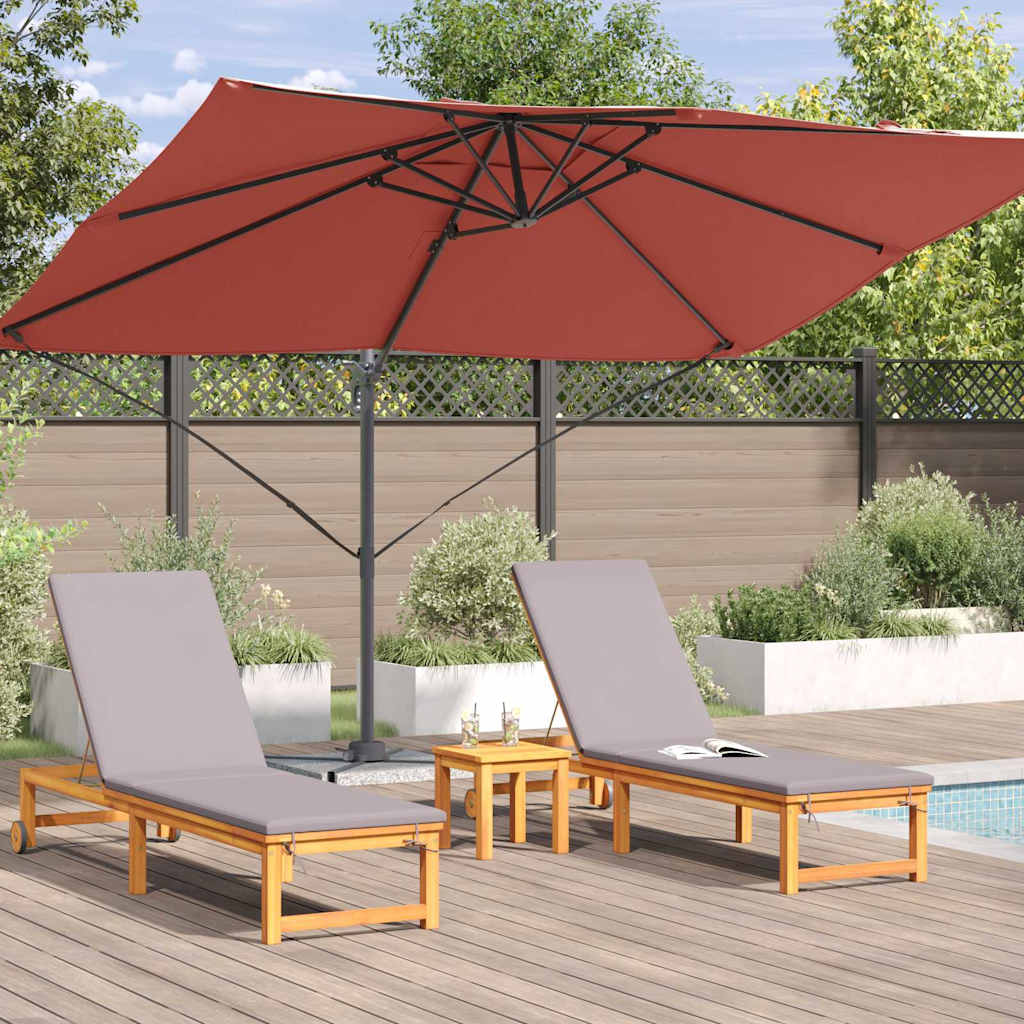 vidaXL Sonnenschirm Terrakotta 351 x 250 x 260 cm