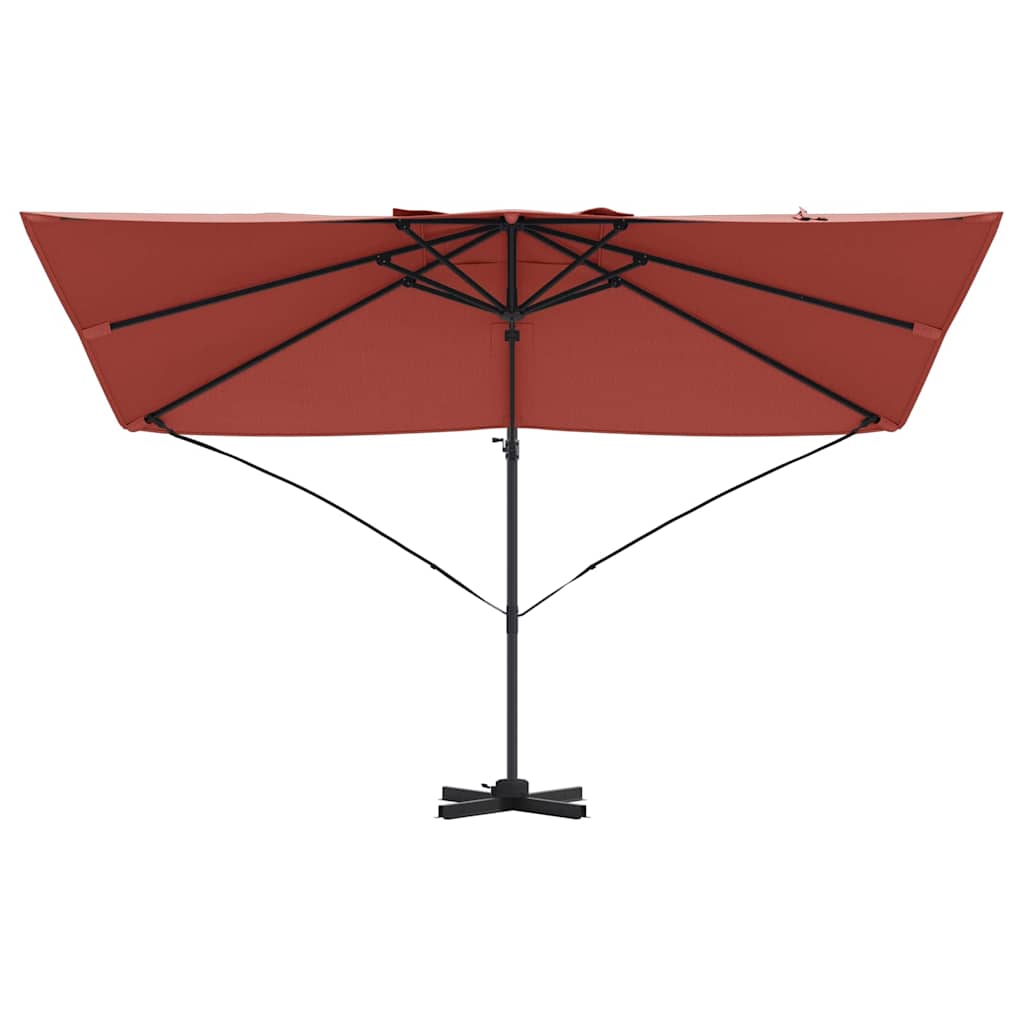 vidaXL Sonnenschirm Terrakotta 351 x 250 x 260 cm