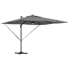 vidaXL Roma Parasol mit LED-Lichtleisten Anthrazit 286 x 284 x 270 cm