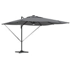 vidaXL Roma Parasol mit LED-Lichtleisten Anthrazit 286 x 284 x 270 cm