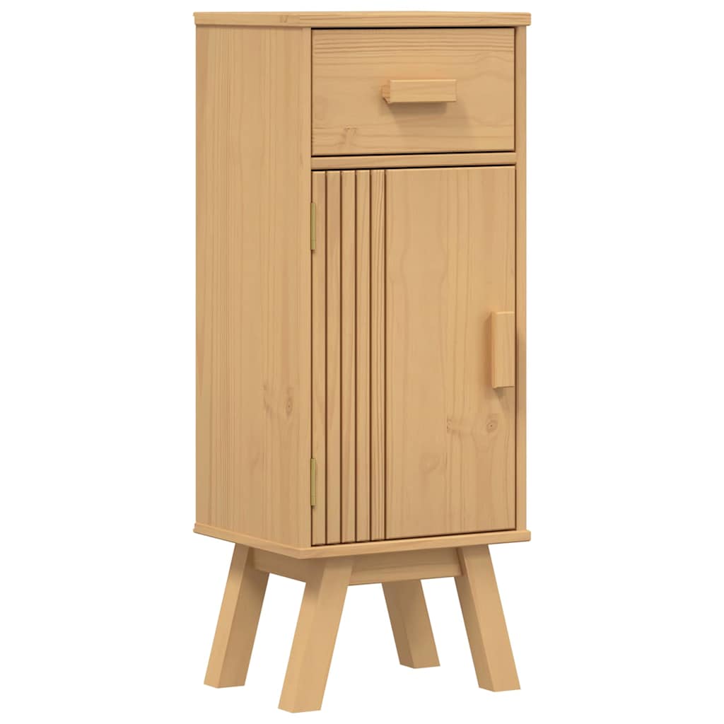 vidaXL Badezimmermöbel-Set mit Regal 2 pcs Braun Massivholz Kiefer