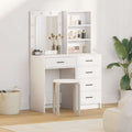 vidaXL Schminktisch 2 pcs Weiß 50 x 41 x 135 cm Holzwerkstoff