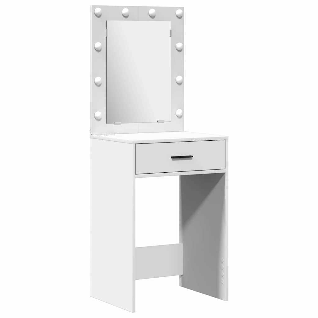 vidaXL Schminktisch 2 pcs Weiß 50 x 41 x 135 cm Holzwerkstoff
