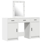 vidaXL Schminktisch mit Schubladen Weiß 50 x 41 x 135 cm Holzwerkstoff