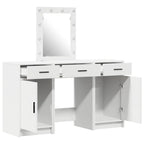 vidaXL Schminktisch mit Schubladen Weiß 50 x 41 x 135 cm Holzwerkstoff
