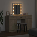 vidaXL Schminktisch mit Speicher Braun 50 x 41 x 135 cm Holzwerkstoff