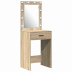 vidaXL Schminktisch mit Speicher Braun 50 x 41 x 135 cm Holzwerkstoff