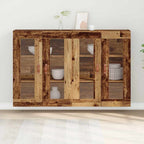 vidaXL Wandschränke 2 pcs Altholz 69,5 x 34 x 90 cm Holzwerkstoff