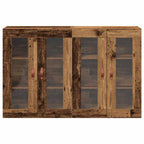 vidaXL Wandschränke 2 pcs Altholz 69,5 x 34 x 90 cm Holzwerkstoff