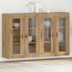 vidaXL Wandschränke 2 pcs Artisan-Eiche 69,5 x 34 x 90 cm