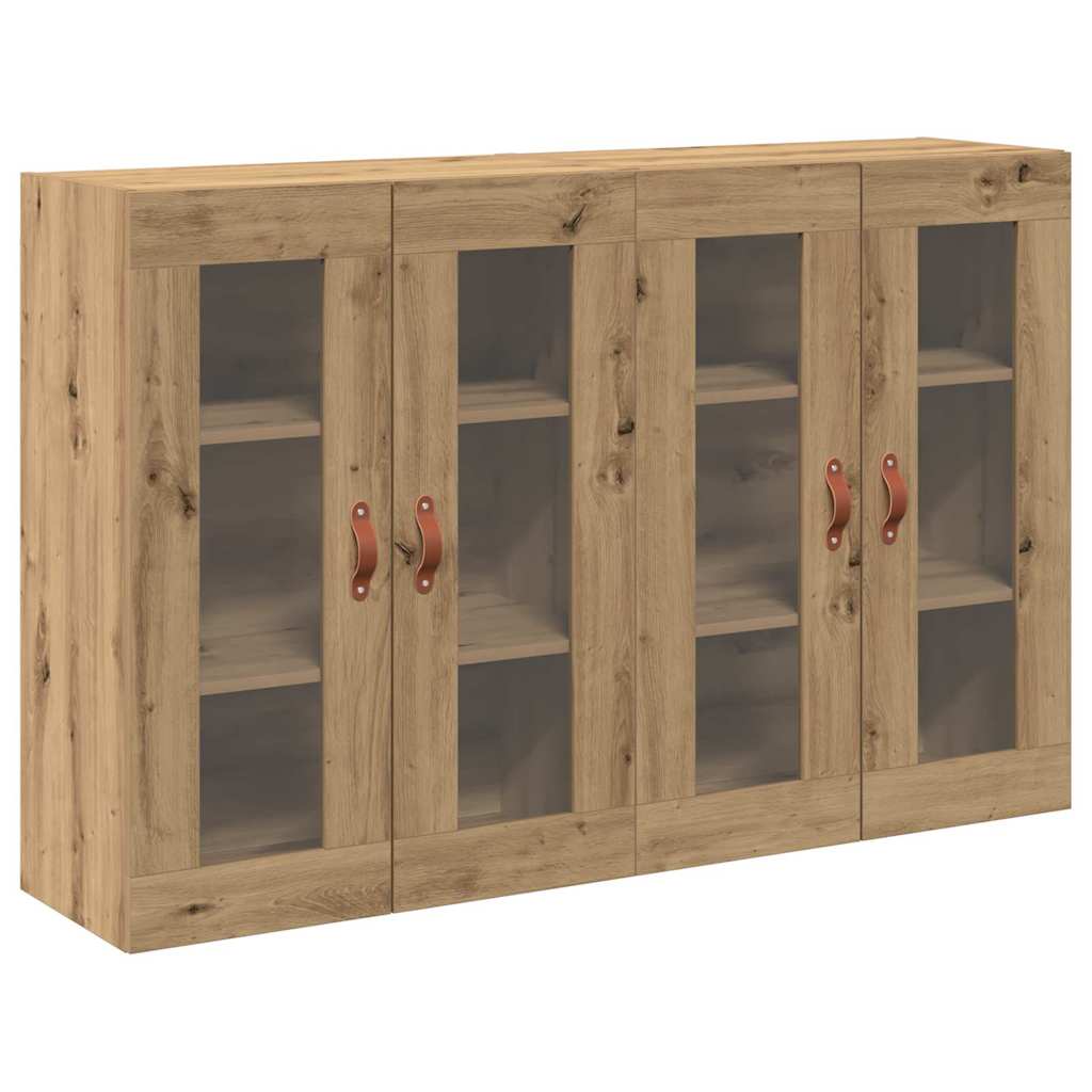 vidaXL Wandschränke 2 pcs Artisan-Eiche 69,5 x 34 x 90 cm