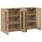 vidaXL Wandschränke 2 pcs Artisan-Eiche 69,5 x 34 x 90 cm