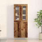 vidaXL Highboard 2 pcs Altholz Holzwerkstoff