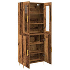 vidaXL Highboard 2 pcs Altholz Holzwerkstoff