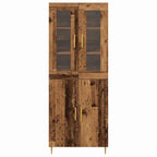 vidaXL Highboard 2 pcs Altholz Holzwerkstoff