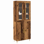 vidaXL Highboard 2 pcs Altholz Holzwerkstoff