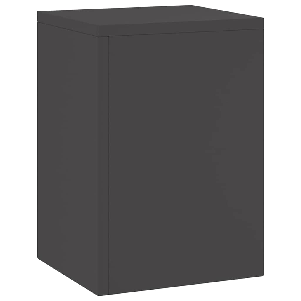 vidaXL Pflanzenständer 2 pcs Schwarz 24 x 24 x 35 cm Stahl